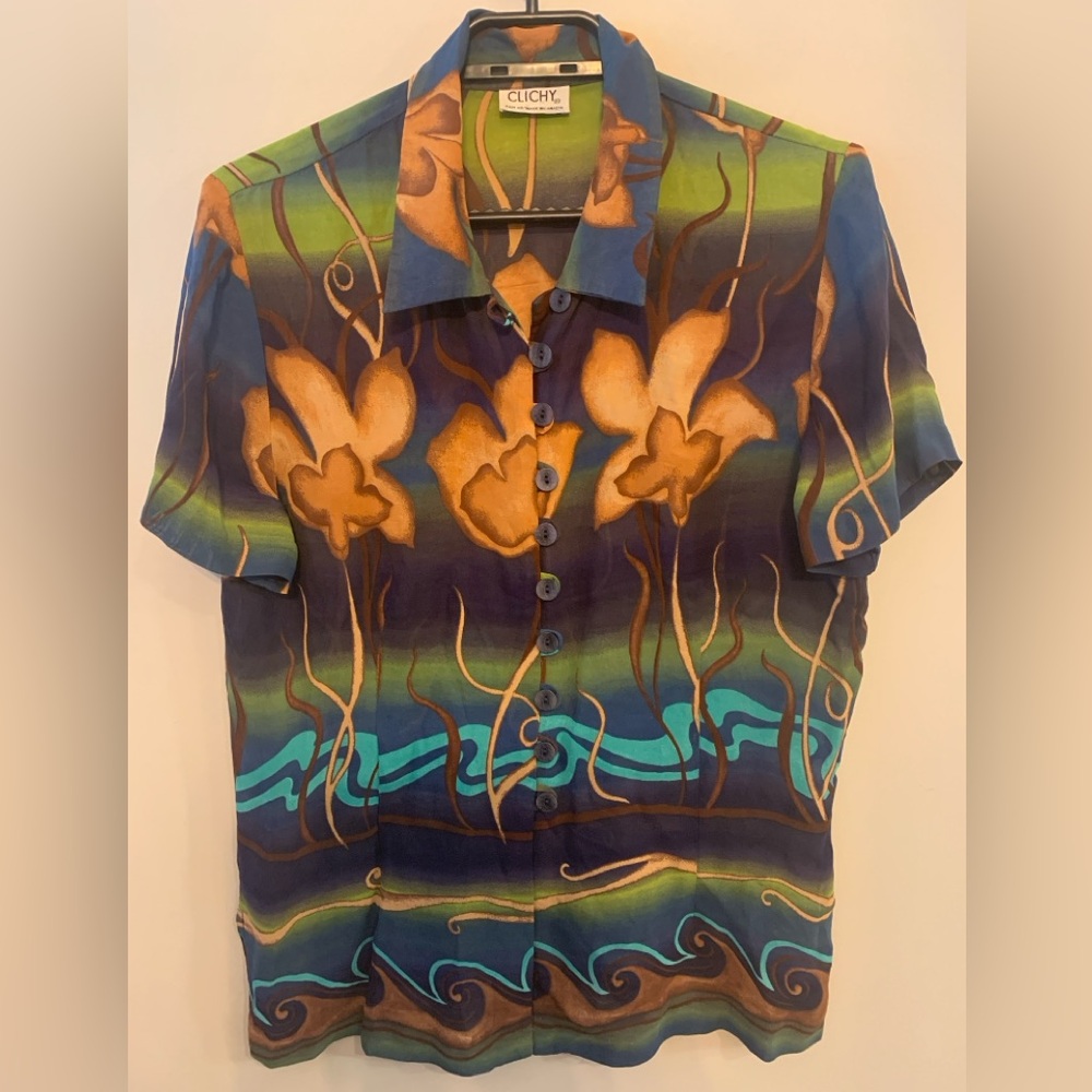 VINTAGE CLICHY Multicolor Short Sleeve Shirt